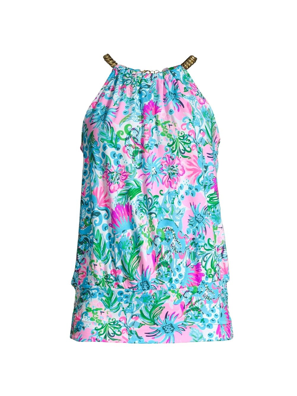 

Топ Bowen с цветочным принтом и цепочкой Lilly Pulitzer, разноцветный