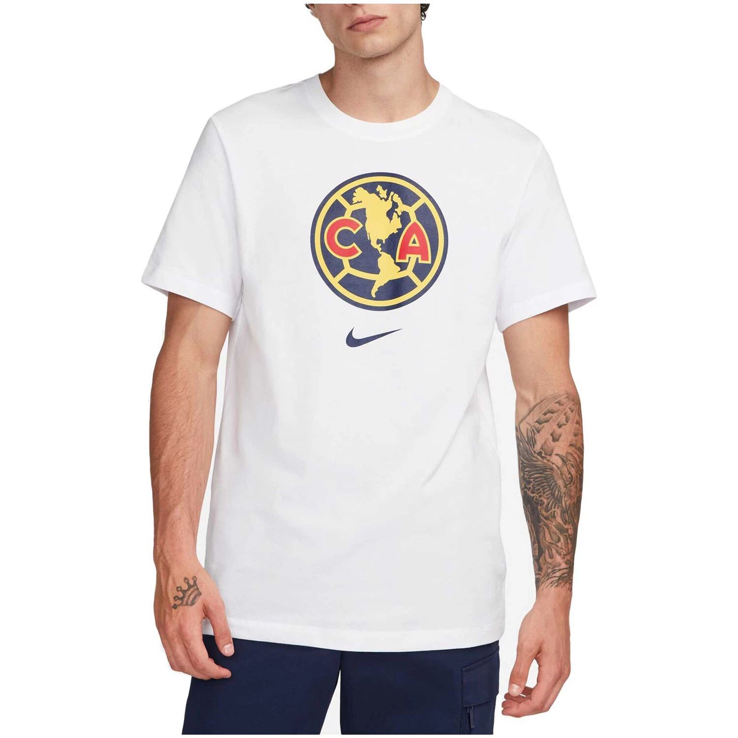 цена Мужская белая футболка Club America Crest Nike