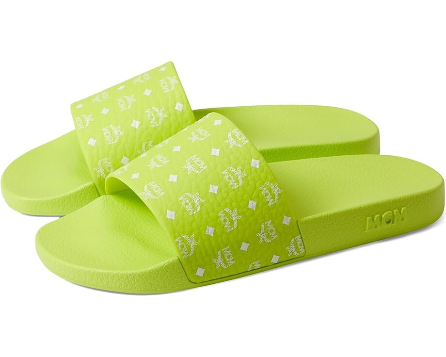 

Сандалии MCM MCM Collection Slide, цвет Acid Lime