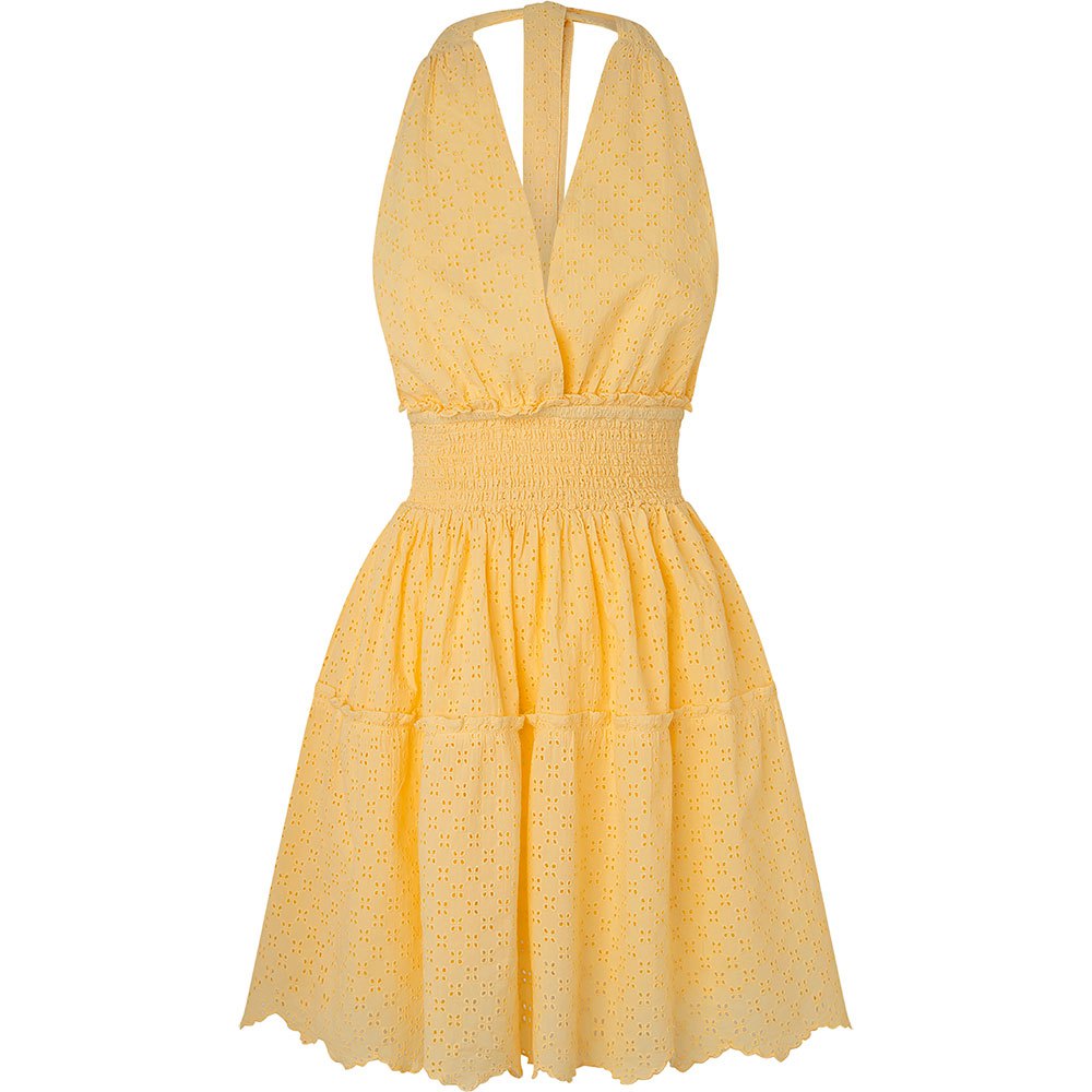 Платье с коротким рукавом Pepe Jeans Cady, желтый ночное платье с коротким рукавом disney желтый