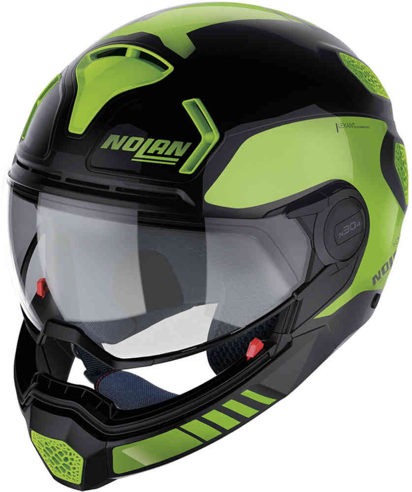 цена N30-4 TP Неизведанный шлем Nolan, черный/зеленый