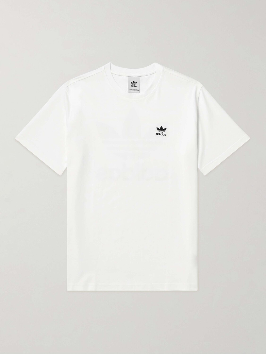 

Футболка из хлопкового джерси с логотипом Adicolor Classics ADIDAS ORIGINALS, белый