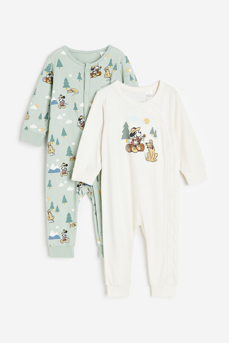 

Две пары пижам с принтом H&M, зеленый