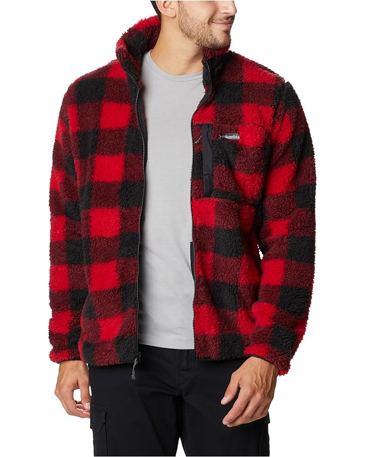 Куртка Columbia Winter Pass Print Fleece Full Zip, цвет Mountain Red Check куртка universal works duke fleece zip bomber цвет brown check
