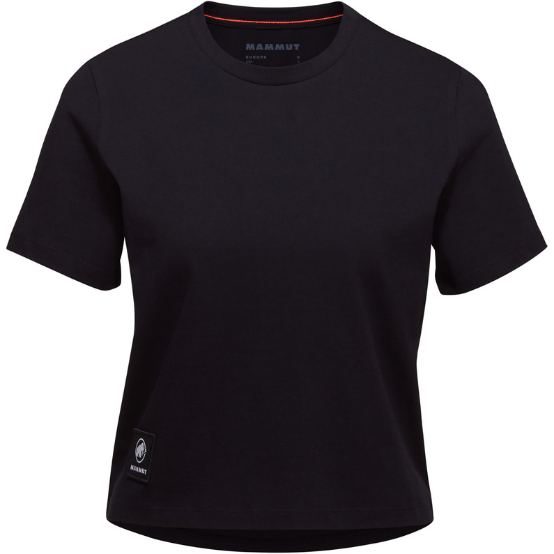 Женская укороченная футболка с нашивками Massone Mammut, черный