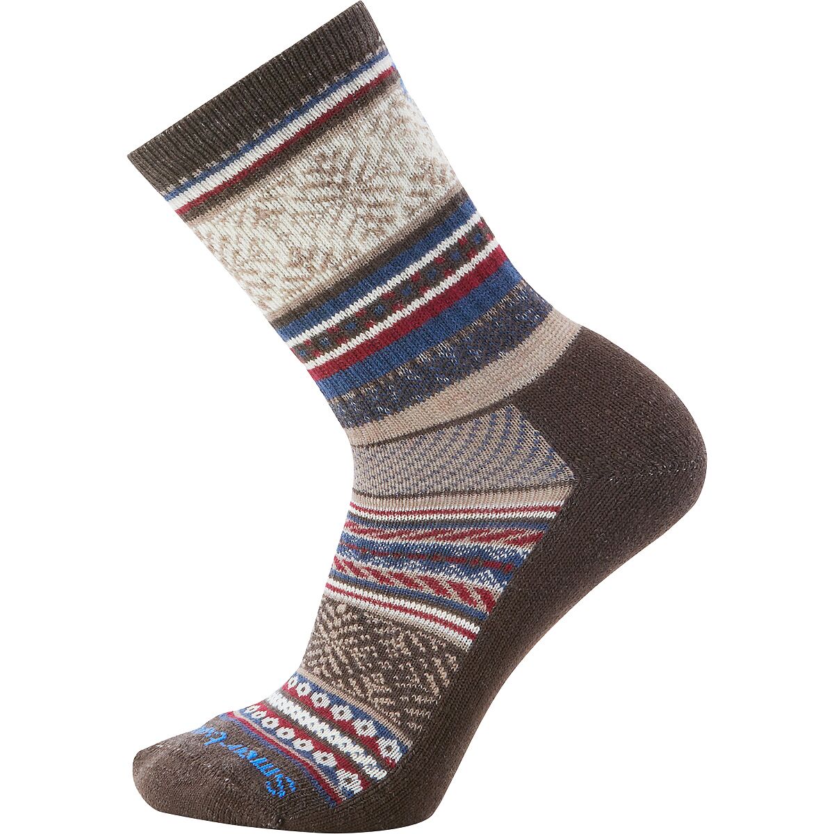 Повседневные носки с круглым вырезом и свитером fair isle Smartwool, цвет chestnut