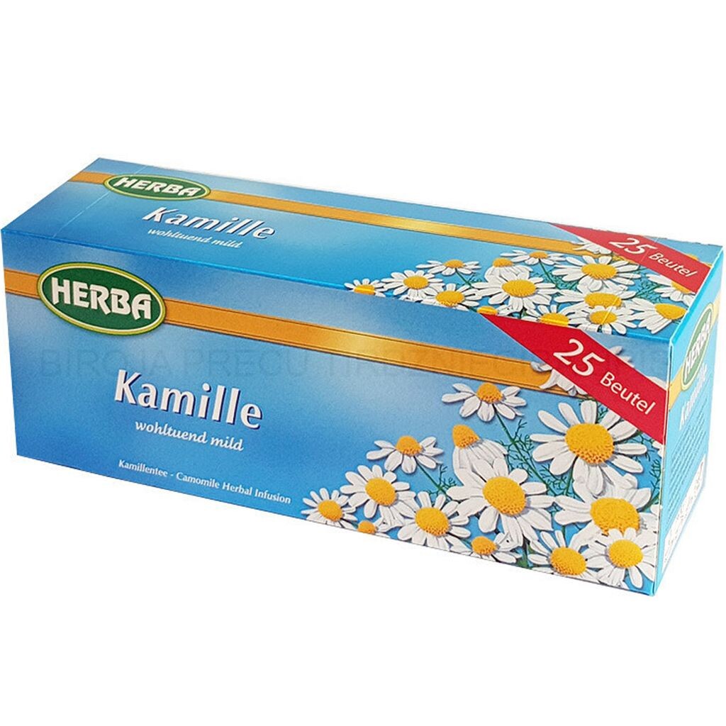 

Чай Herba Chamomile ароматный и мягкий ромашковый 25 пакетиков 31г Teekanne
