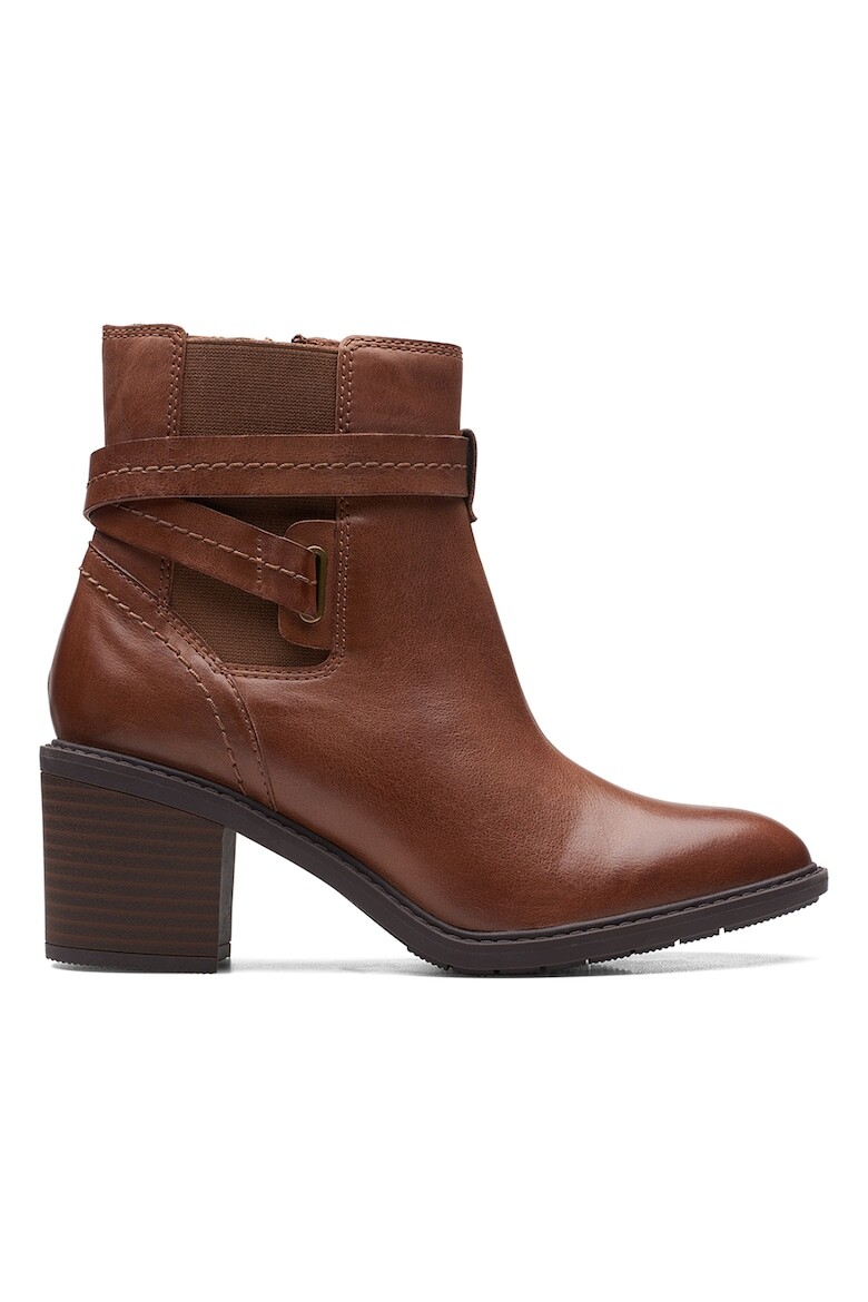 

Кожаные ботинки Scene на массивном каблуке Clarks, коричневый