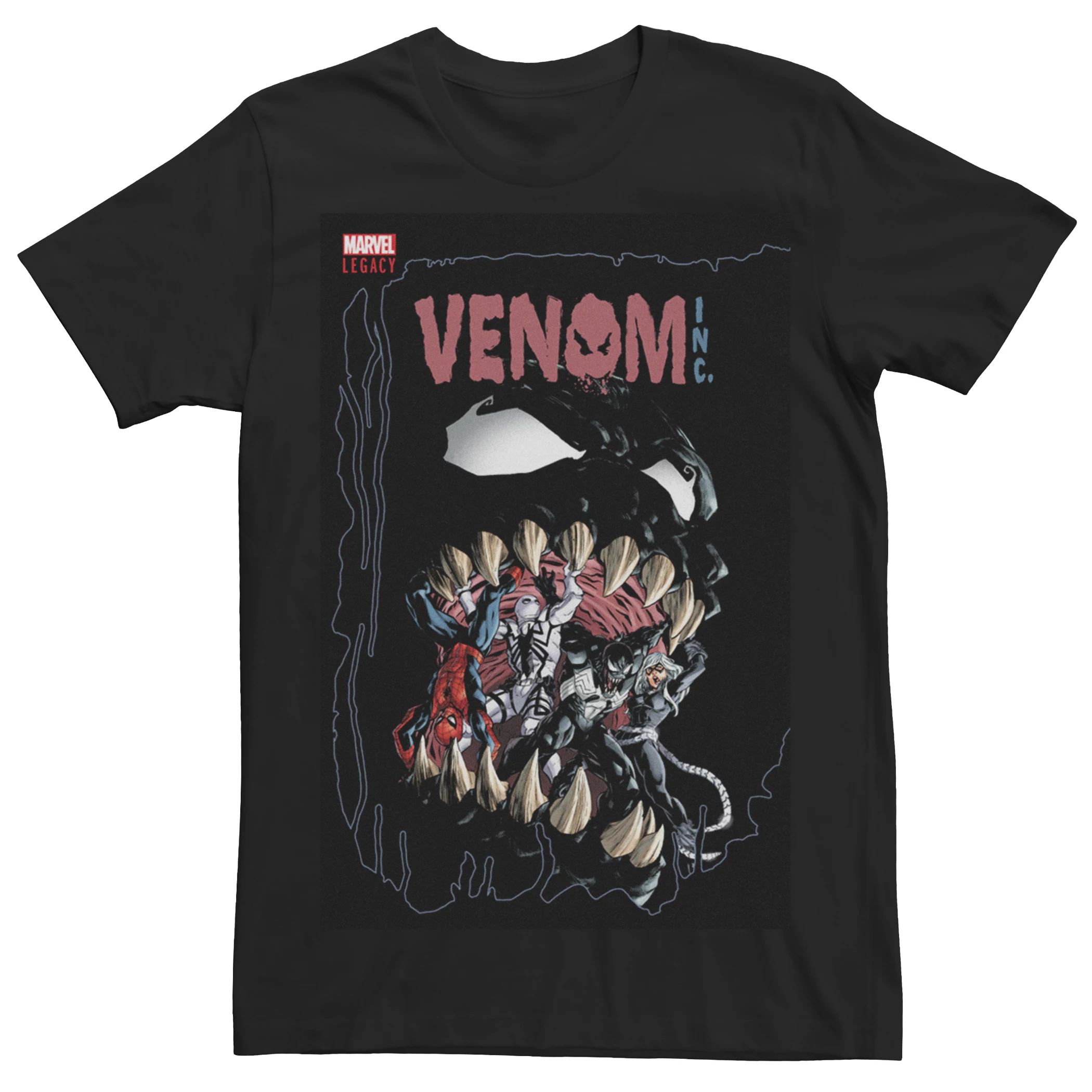 Мужская футболка Marvel Universe Venom Face Licensed Character