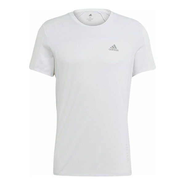 Футболка Men's adidas Solid Color Logo Round Neck Sports Short Sleeve White T-Shirt, мультиколор