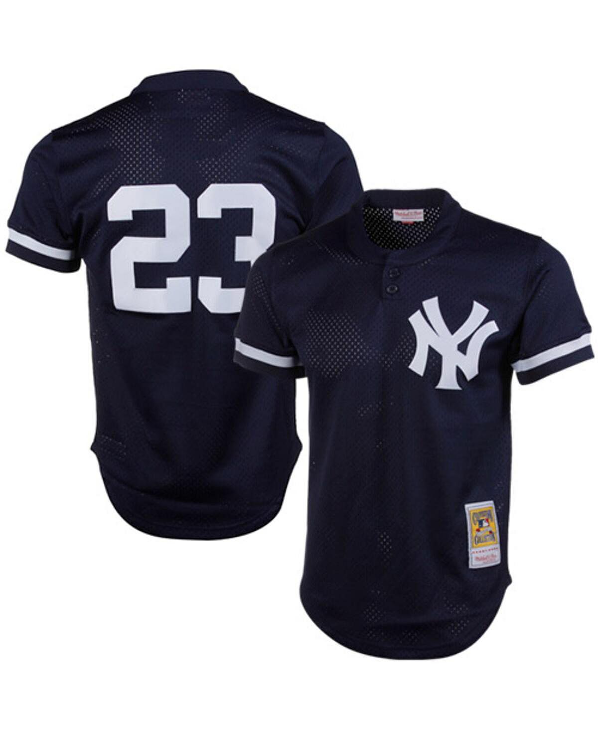 

Мужской темно-синий джерси Don Mattingly New York Yankees 1995 года из коллекции Authentic Cooperstown Collection с сетчатым ватиновым тренировочным трикотажем Mitchell & Ness