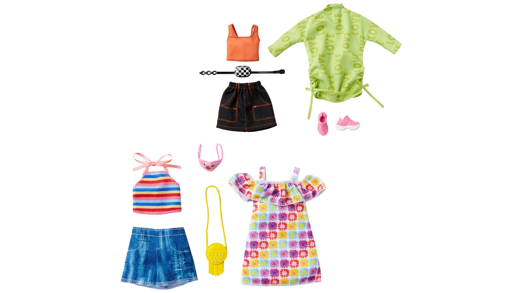 

Barbie fashions 2 наряда и 2 аксессуара для куклы Barbie, 1 штука, в ассортименте