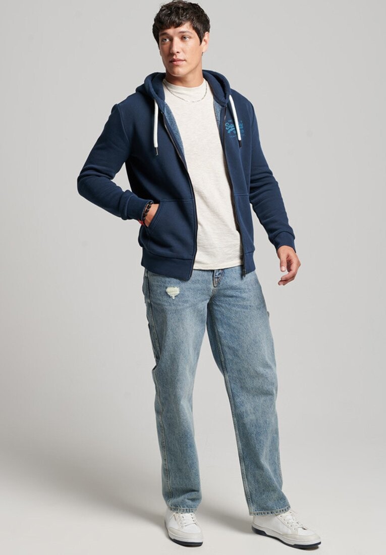 

Толстовка на молнии Superdry, Черный
