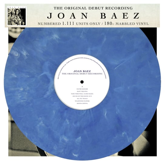 Виниловая пластинка Baez Joan - Joan Baez (цветной винил) виниловая пластинка joan baez play me backwards 180g limited collectors edition