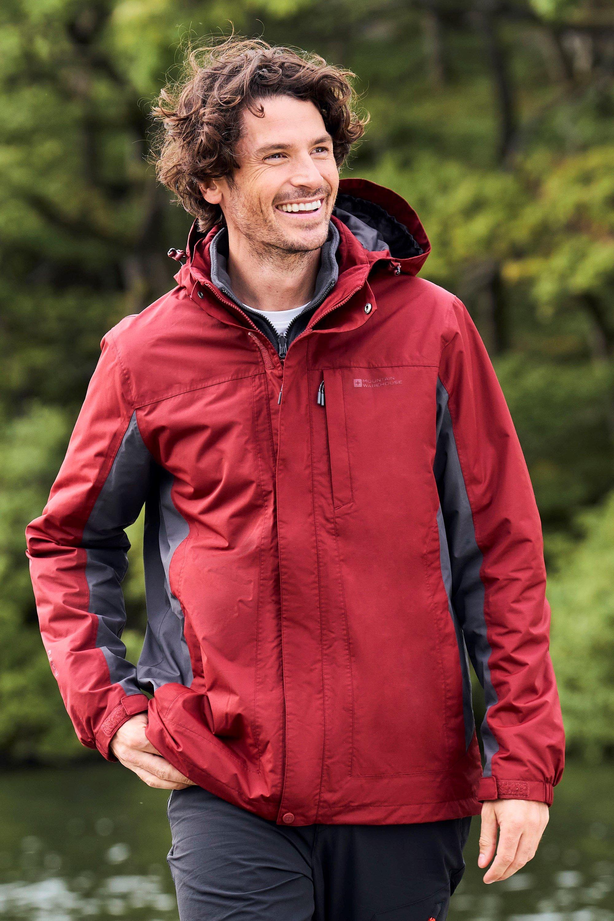 цена Куртка Thunderstorm 3 в 1, дышащее теплое зимнее пальто Mountain Warehouse, красный