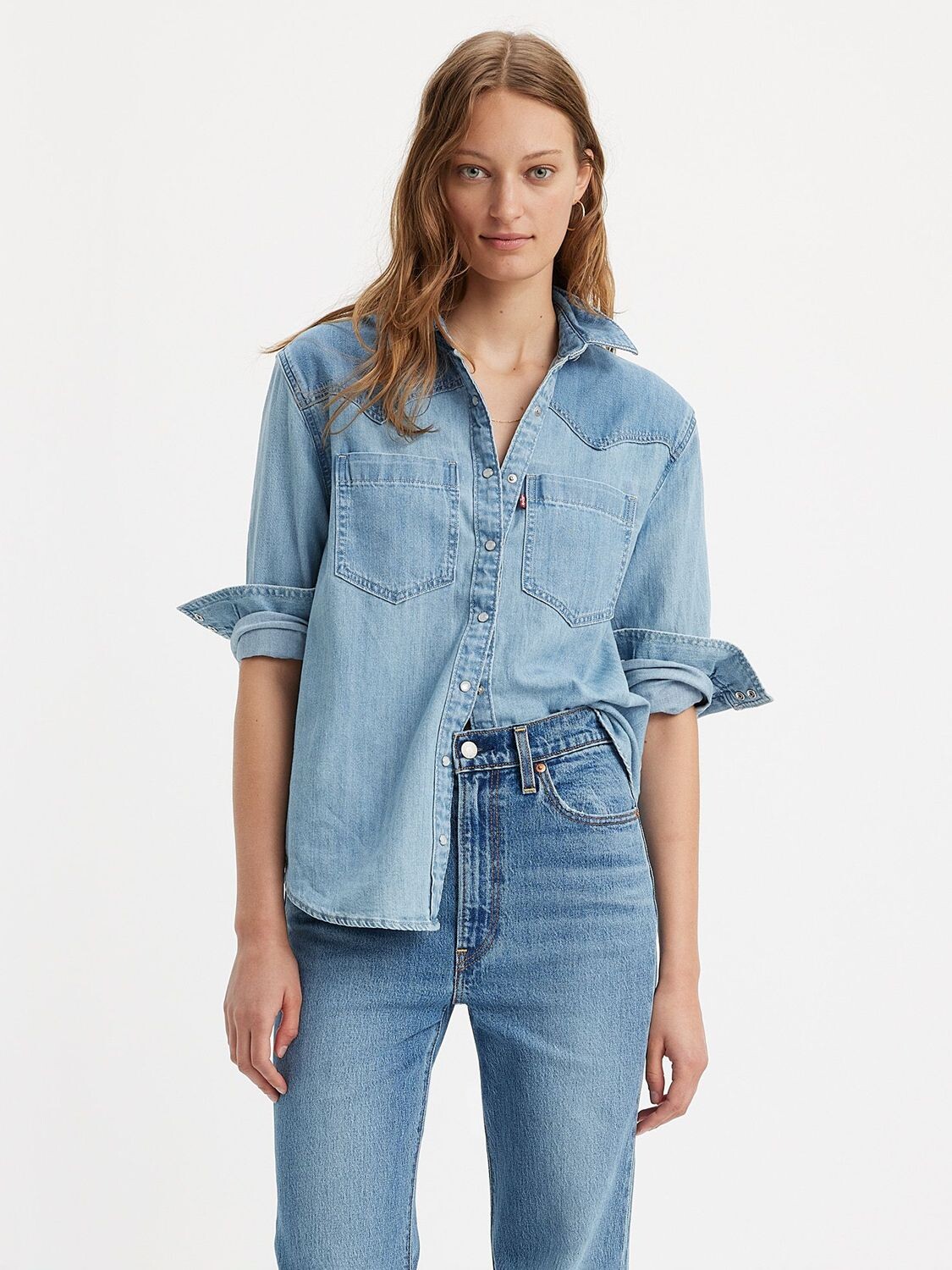 

Джинсовая рубашка Теодора Levi's, готово и вычищено 2