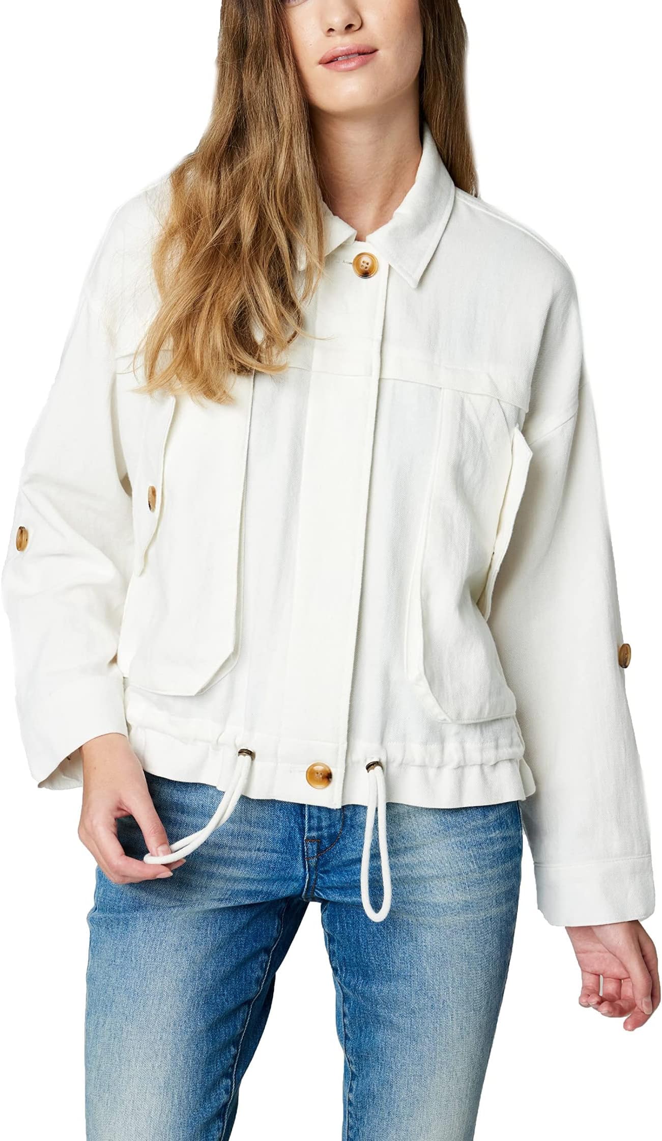 цена Куртка Linen Utility Jacket in Great Catch Blank NYC, цвет Great Catch