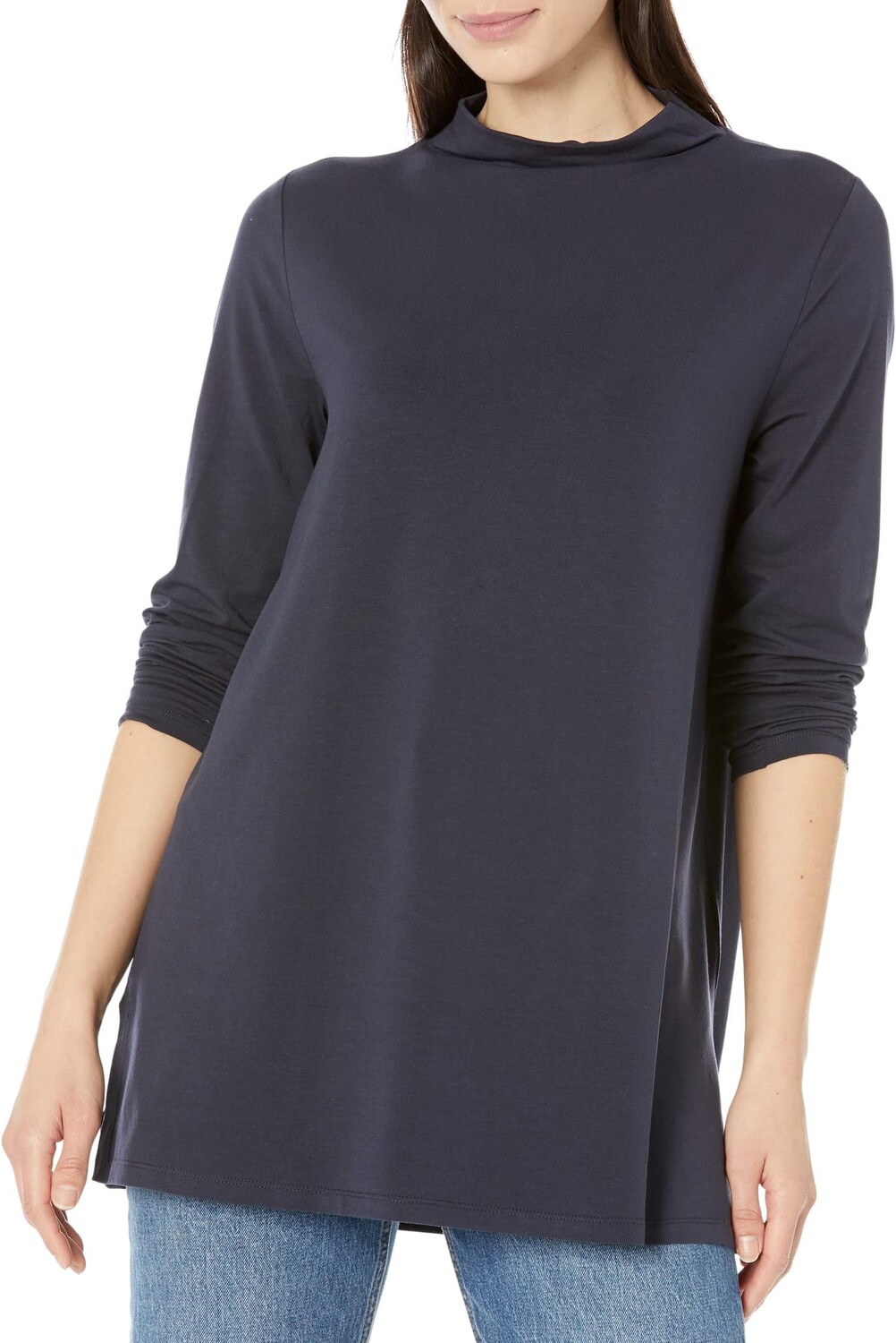 

Туника с воротником-воронкой Eileen Fisher, цвет Nocturne
