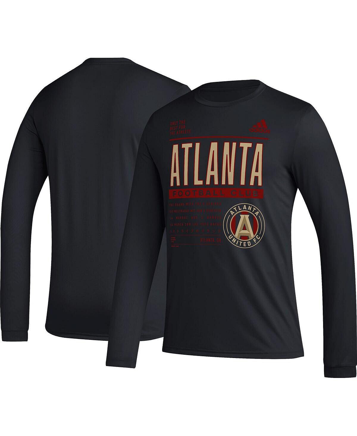 

Мужская черная футболка с длинным рукавом Atlanta United FC Club DNA adidas