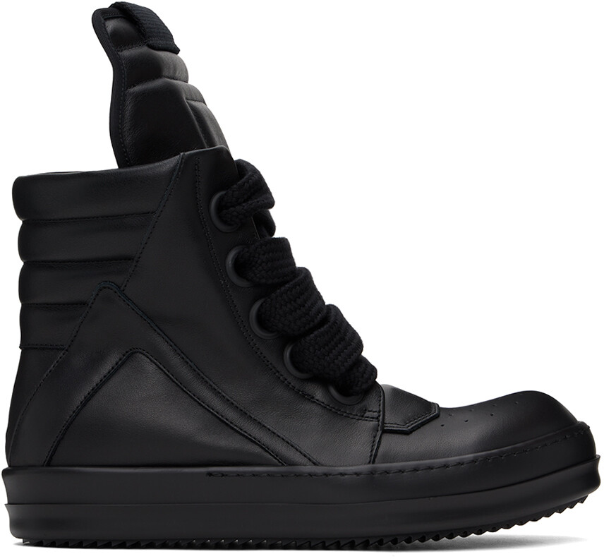 

Черные кроссовки Jumbo на шнуровке Geobasket Rick Owens