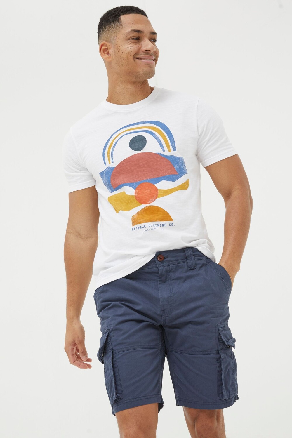 

Легкие шорты карго Fatface Bude Fat Face, синий