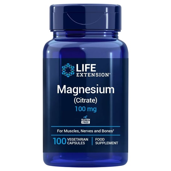 Life Extension, Magnesium Citrate - Магний 100 мг ЕС (100 капс.)
