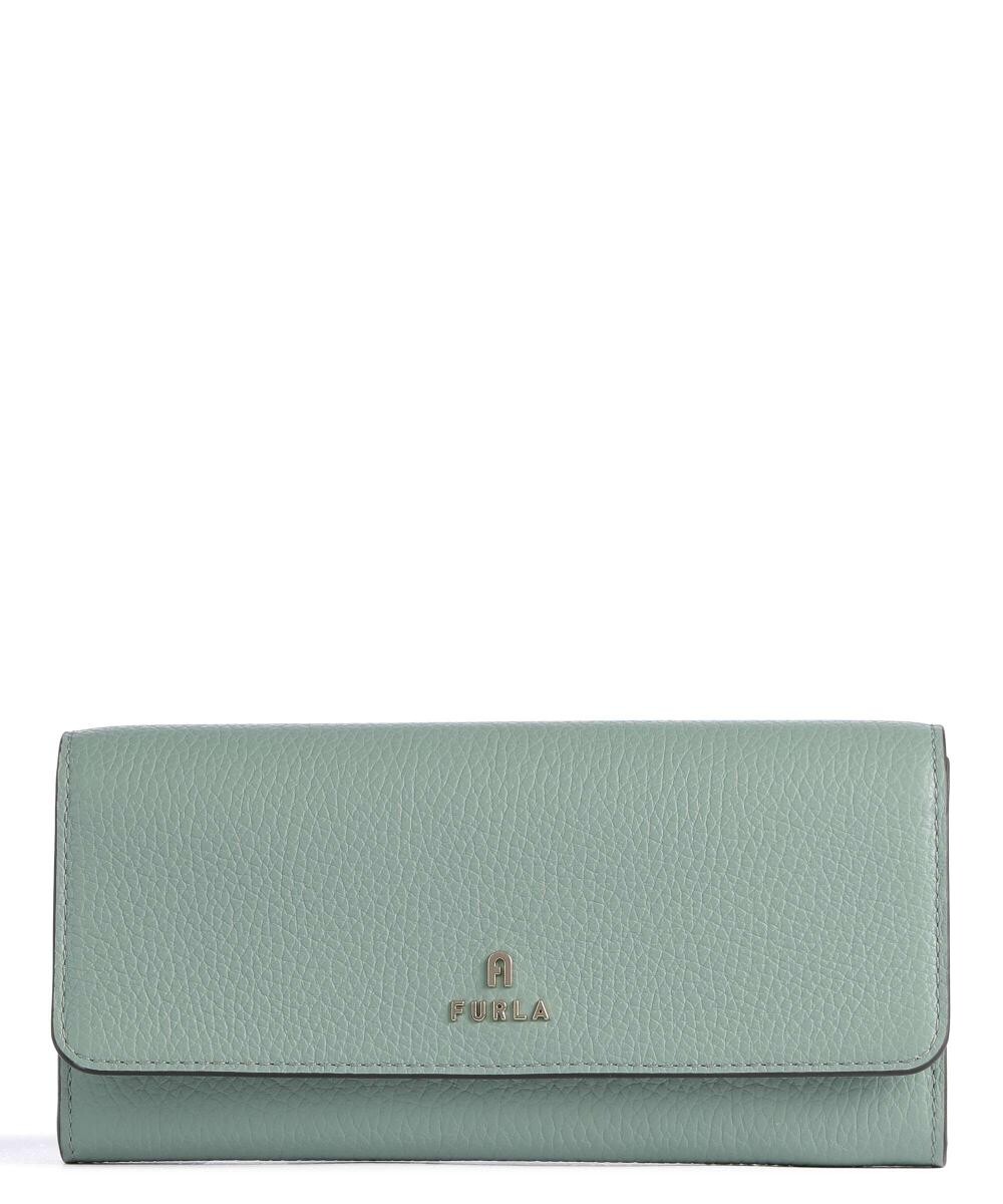 Кошелек Camelia Continental из зерненой кожи Furla, зеленый