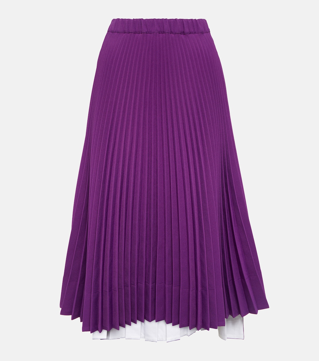 Юбка миди со складками из джерси Plan C, фиолетовый юбка из джерси со складками marc o polo коричневый