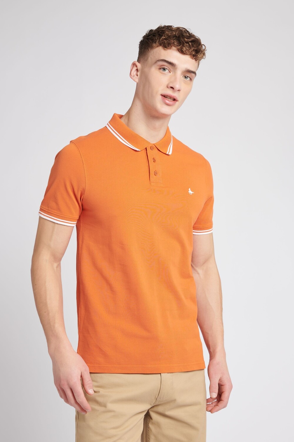 

Рубашка-поло из пике Edgewear Jack Wills, оранжевый