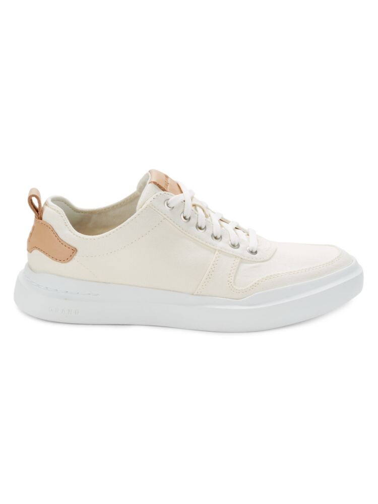 

Низкие кроссовки из парусины Cole Haan, слоновая кость, Бежевый