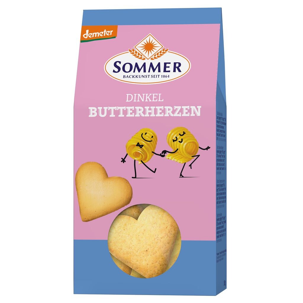 

Сливочное масло Summer Demeter с полбой сердечки 150г Sommer