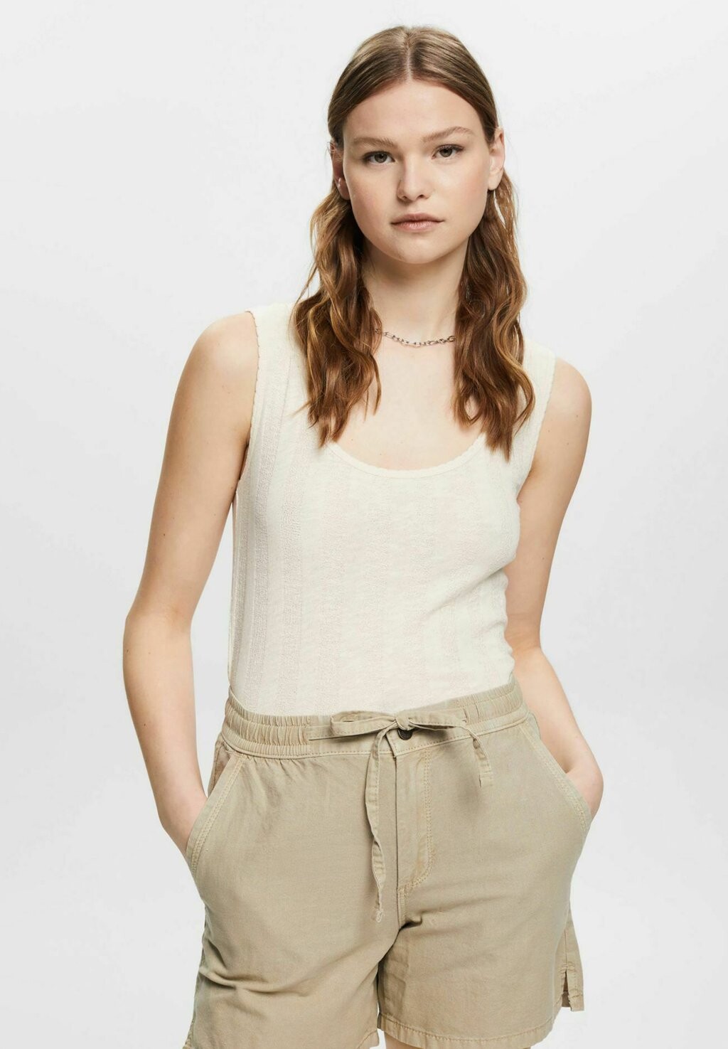 

Топ edc by Esprit, светло-серый