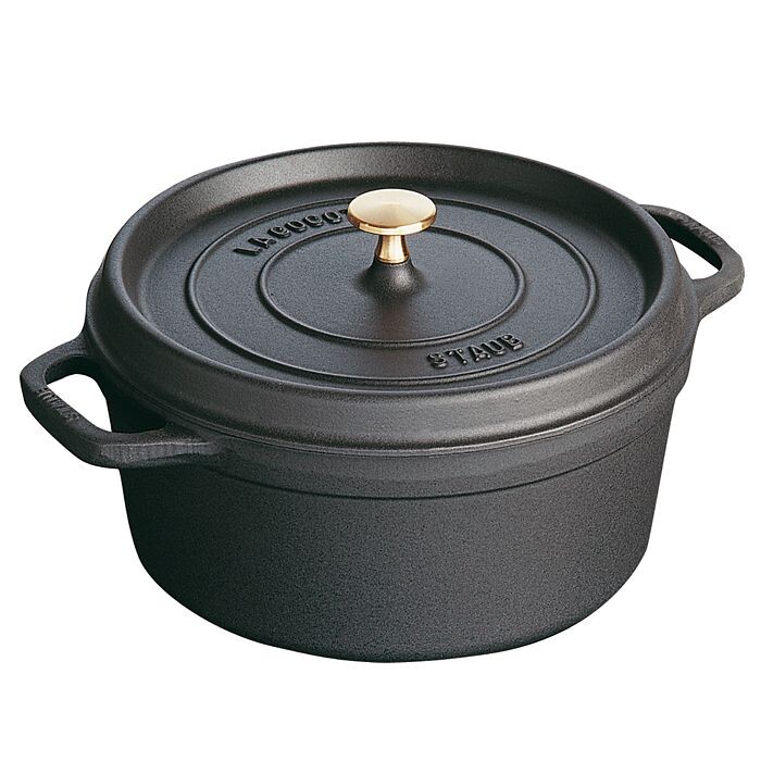 

Кокотница Staub круглая, 7 литров, черный
