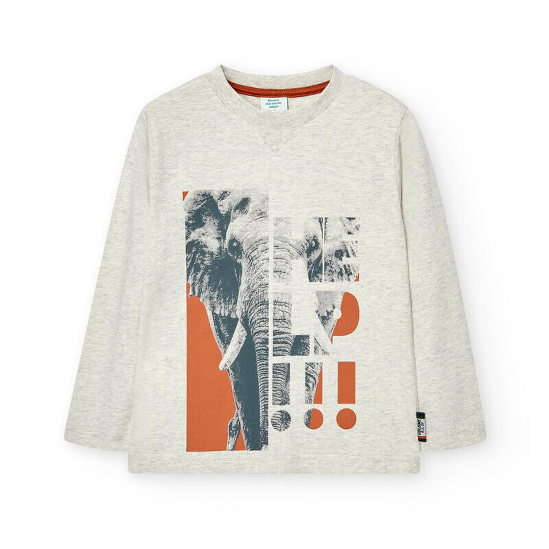 

Разноцветная детская футболка Boboli для гимнастики, цвет beige