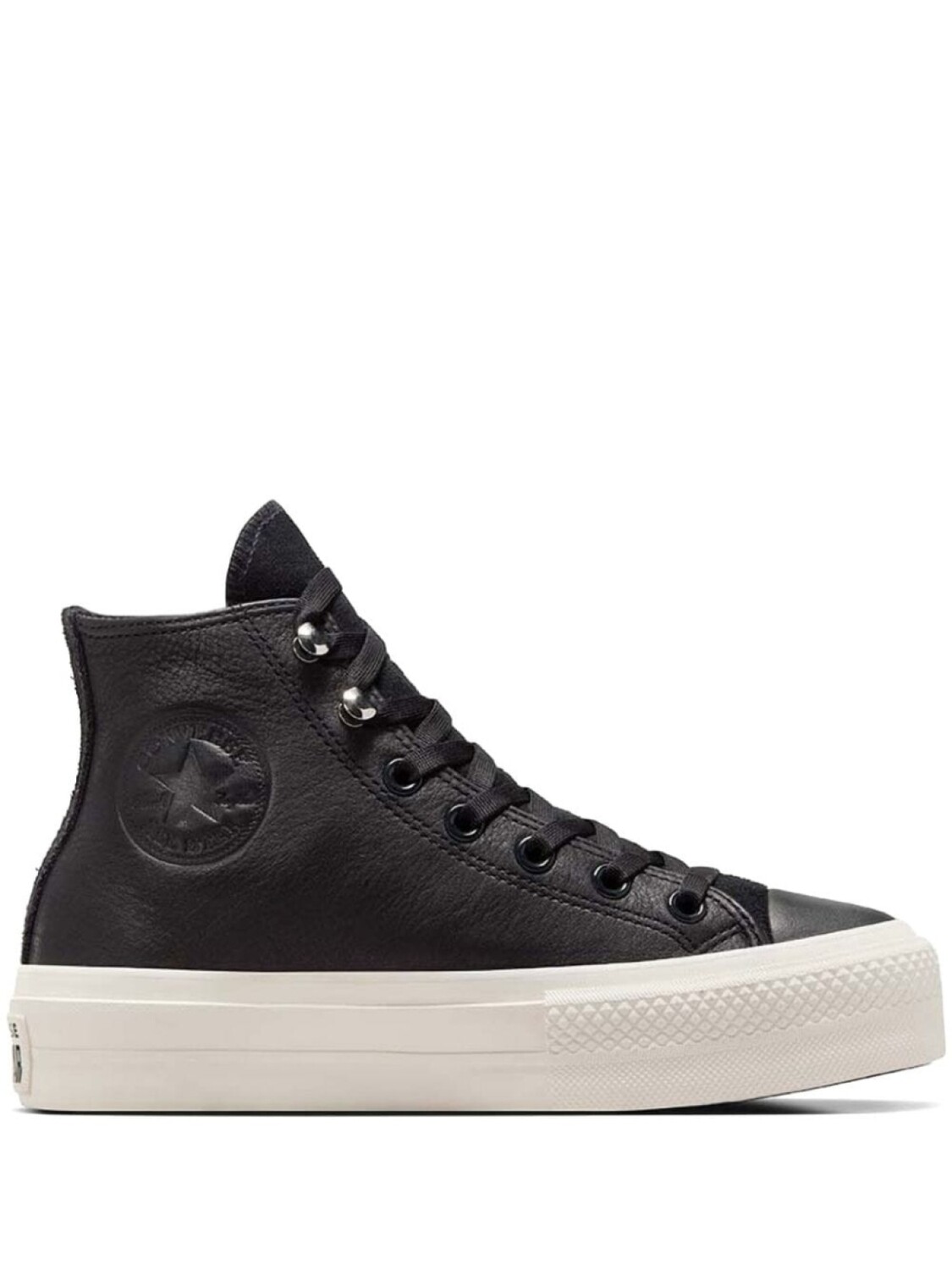 

Высокие кеды Converse из кожи на платформе, черный