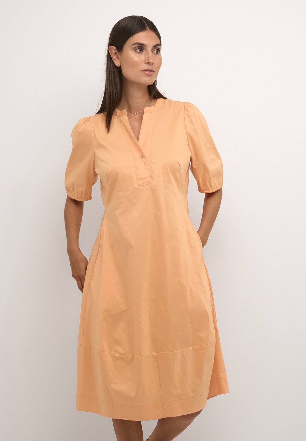 

Летнее платье Cuantoinett Ss Placket Culture, оранжевыйовое