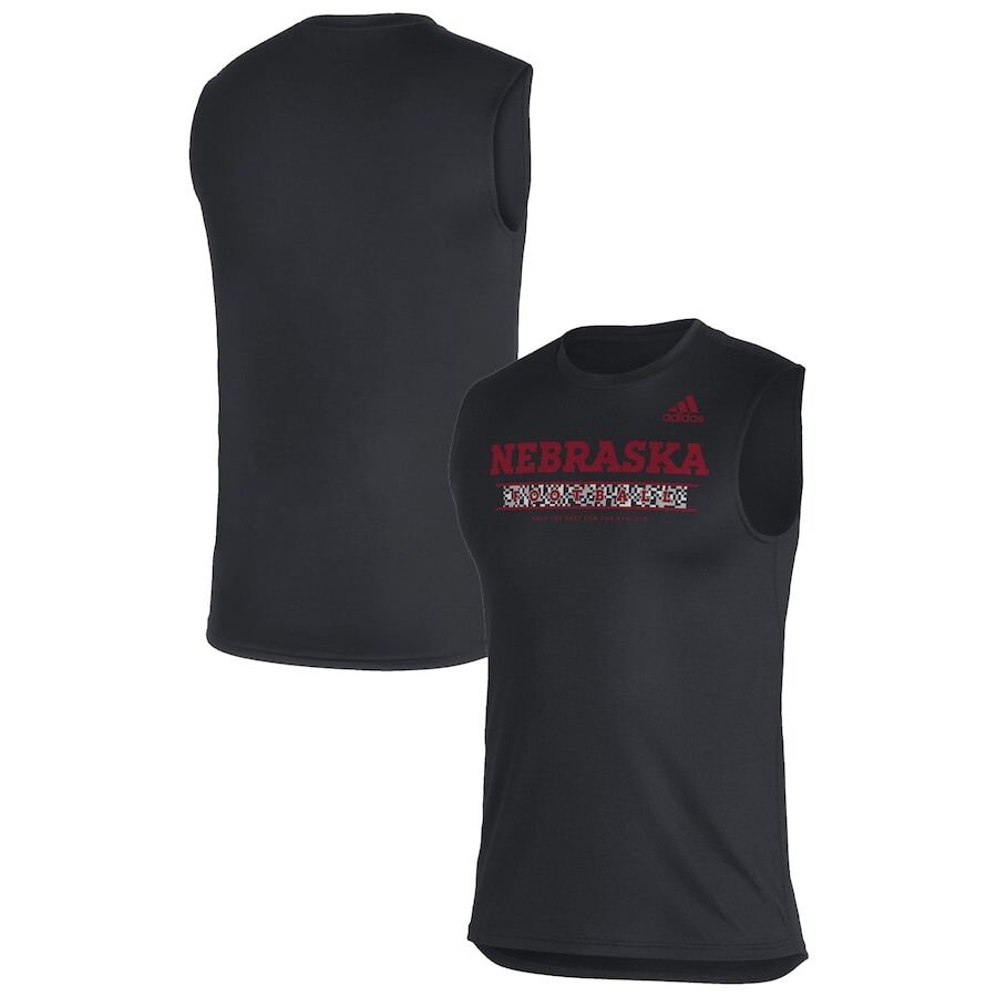 

Майка adidas Nebraska Huskers, черный