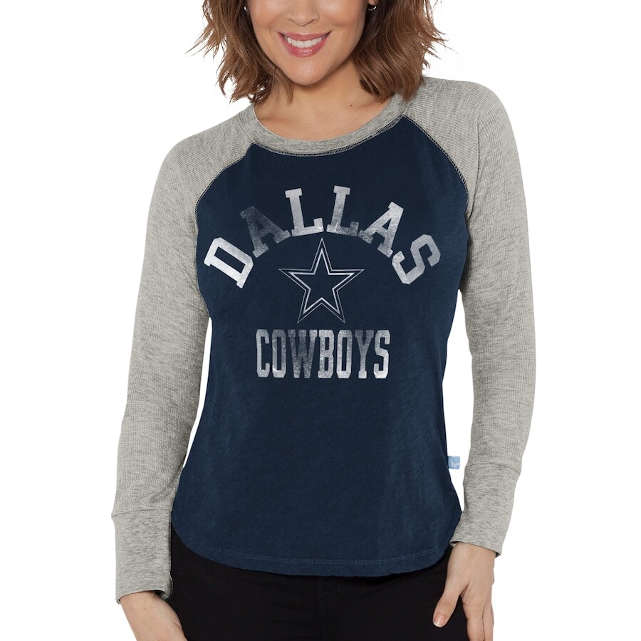 

Футболка с длинным рукавом G-III 4Her by Carl Banks Dallas Cowboys, нави