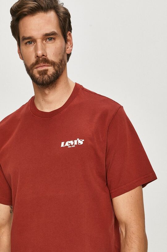 Леви - футболка Levi's, бордовый