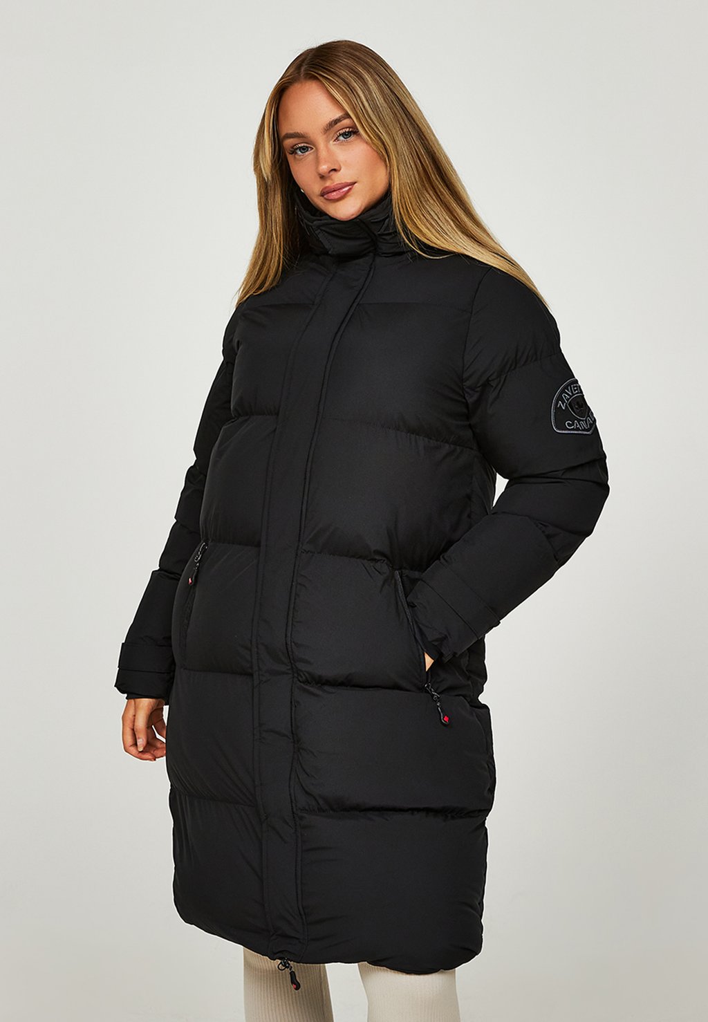 цена Зимнее пальто Alora Longline Puffer Jacket Alessandro Zavetti, черный