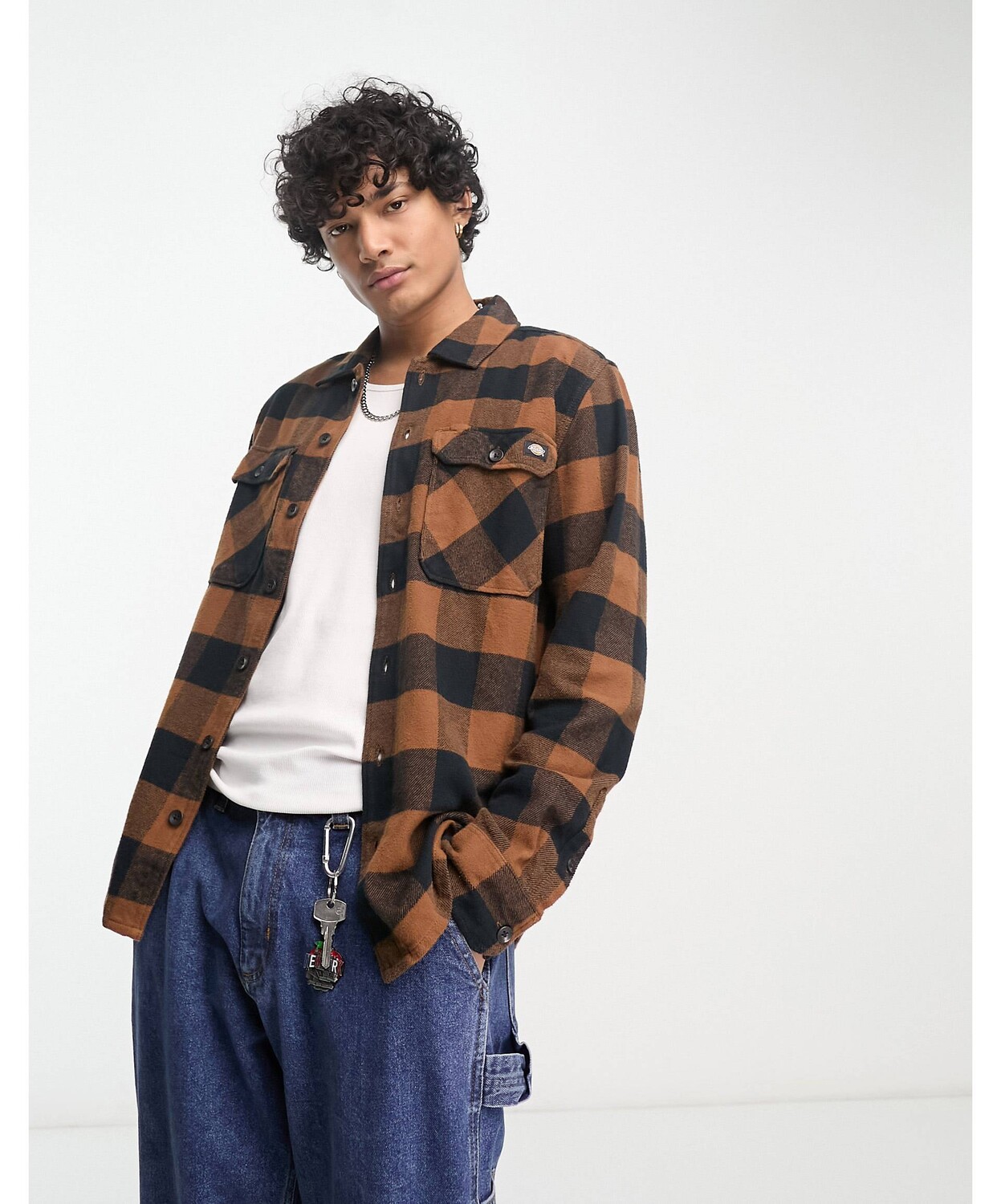 

Коричневая клетчатая рубашка Dickies new sacramento