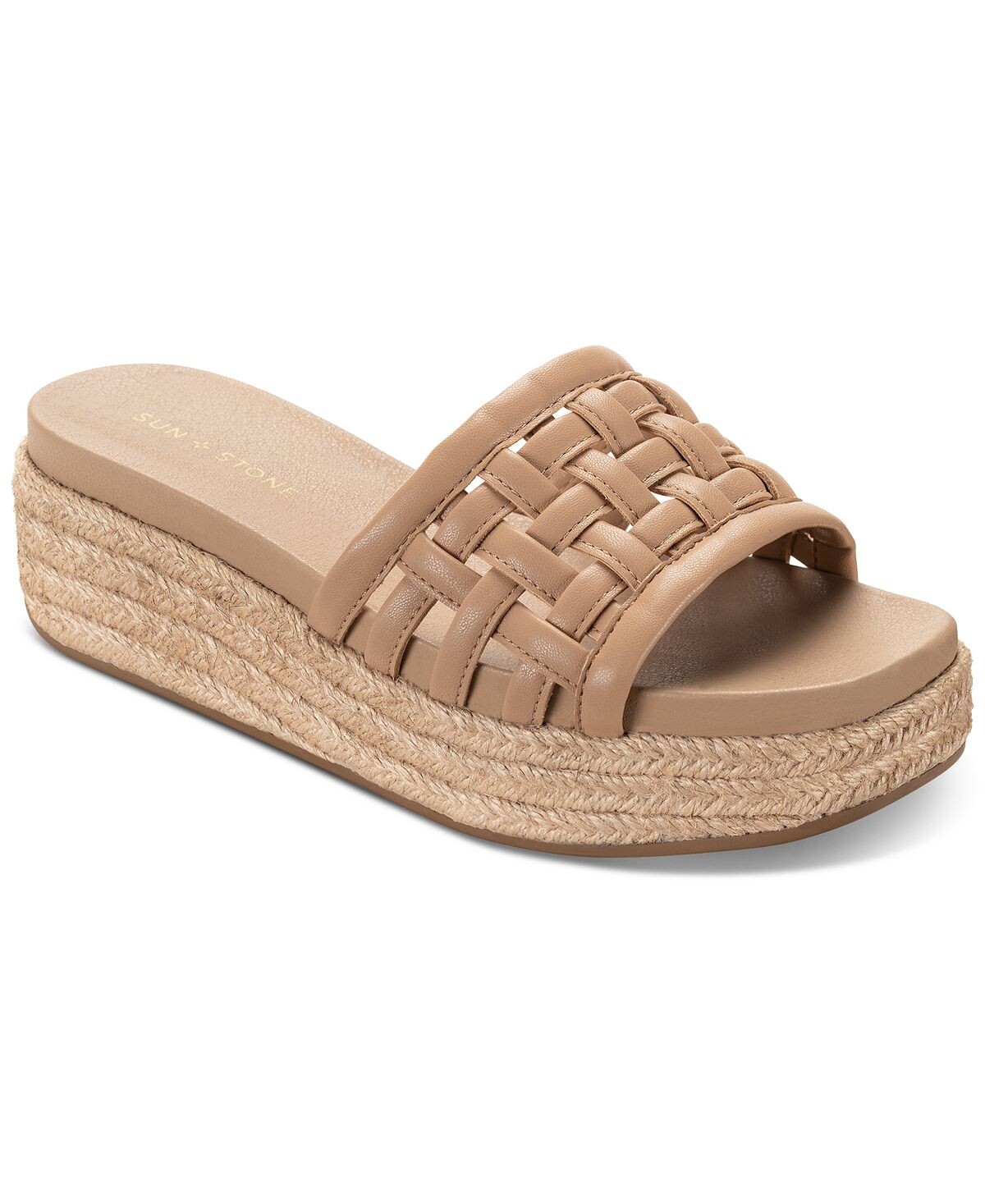 

Босоножки Jordanaa Espadrille на платформе на танкетке Sun + Stone