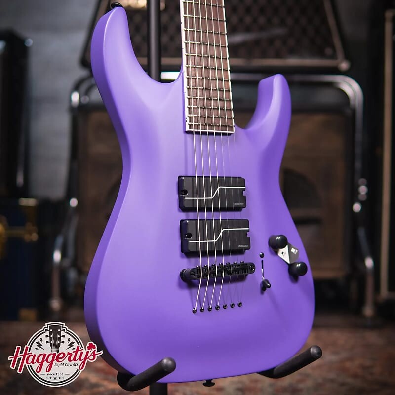 

Электрогитара ESP SC-607 Stephen Carpenter Signature Baritone Guitar - Purple Satin with Hardshell Case