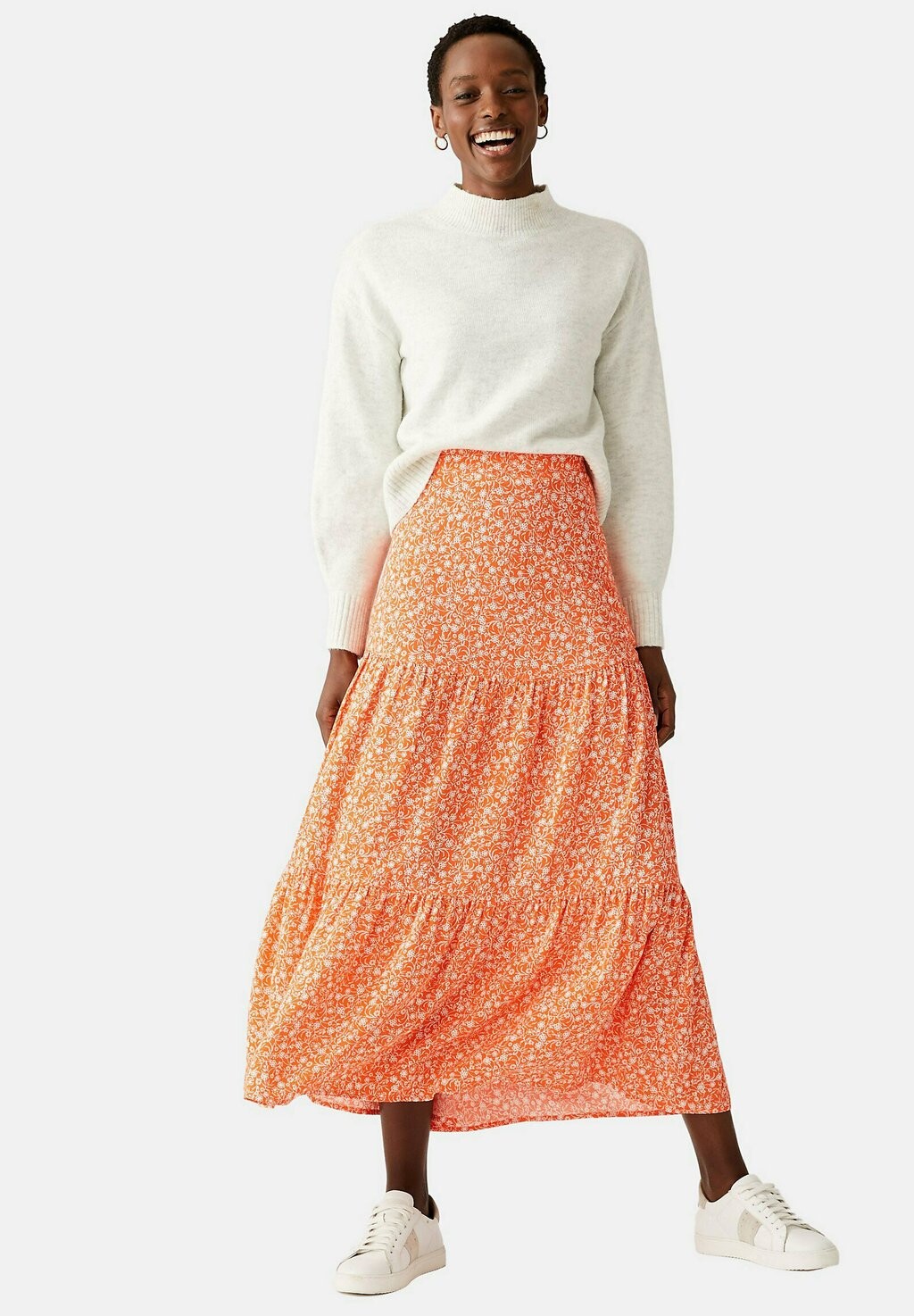 

Юбка А-силуэта Marks & Spencer, оранжевый
