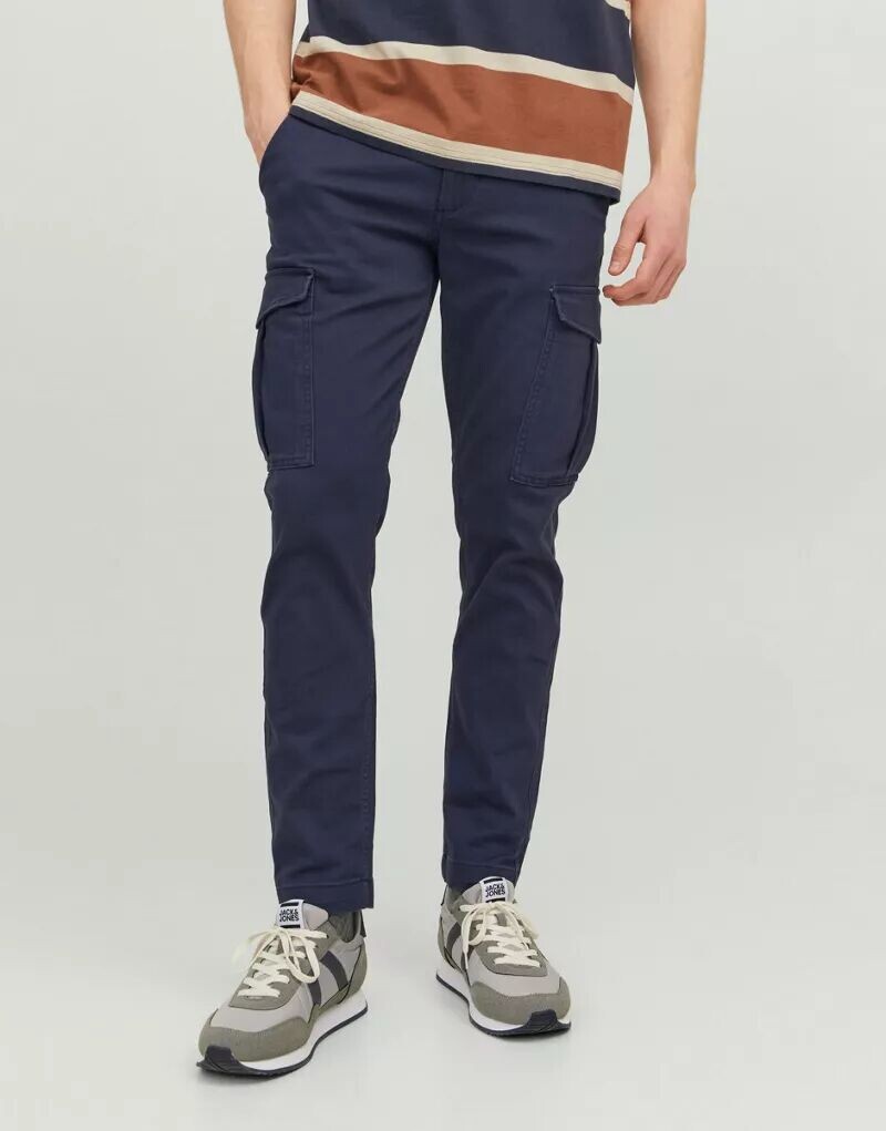 

Jack & Jones – Marco – 2 пары брюк узкого кроя темно-синего и черного цвета