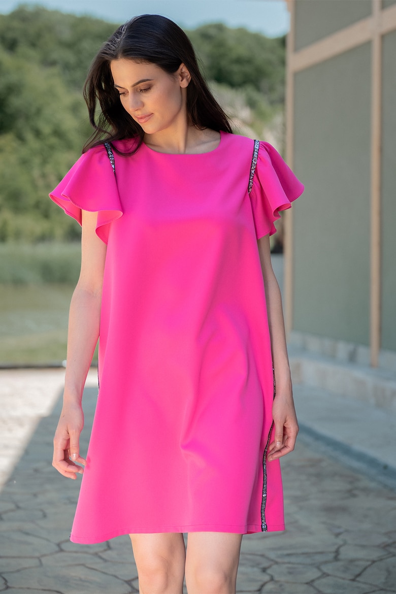 платье с воздушной спиной concept a trois черный Короткое укороченное платье Concept A Trois, розовый