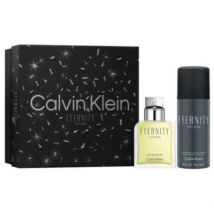 Calvin Klein Coffret Eternity for Men EDT 100ml and Deodorant Spray 150ml natyr spray deodorant for men 100ml