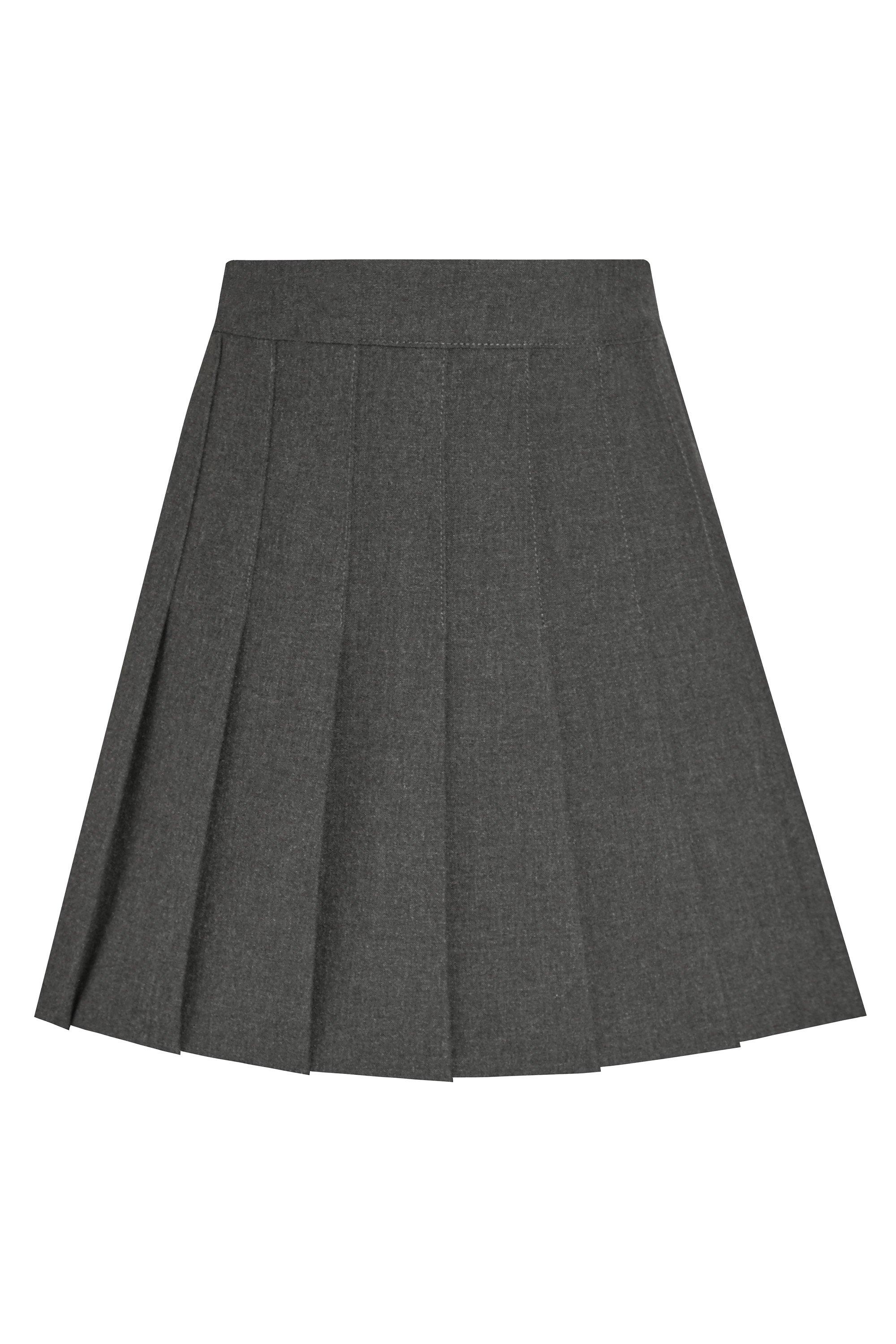 Плиссированная школьная юбка David Luke, серый
