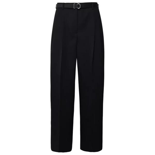 

Брюки wool pants Jil Sander, черный