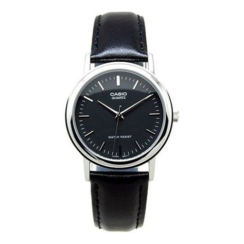 Часы Men's CASIO ENTICER Series 38mm quartz Watch Business Mens Black Analog, черный